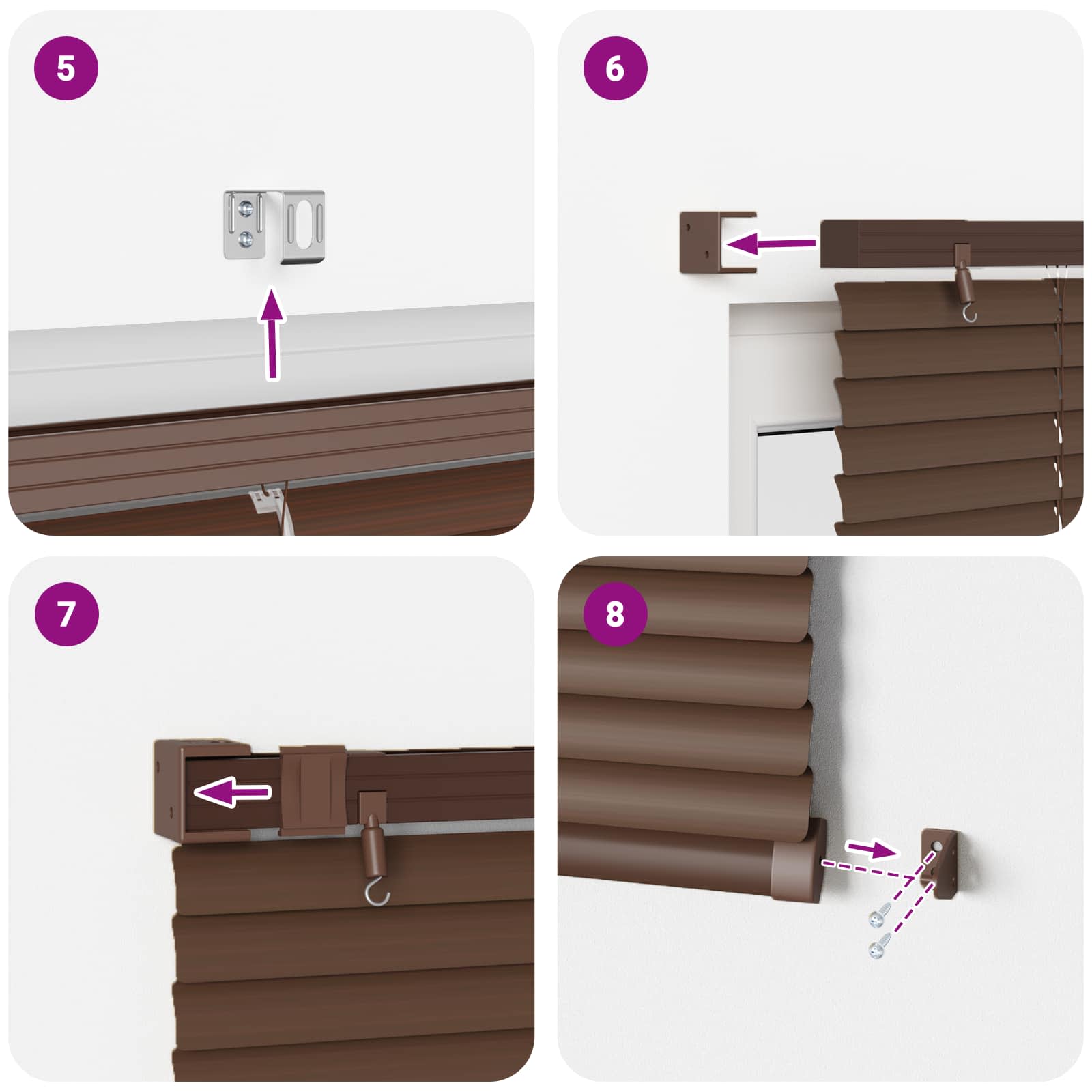 Βενετσιάνικη Σκίαση Σκούρο Καφέ με Σχέδιο 213 x 150 εκ PVC - Pakobazaar