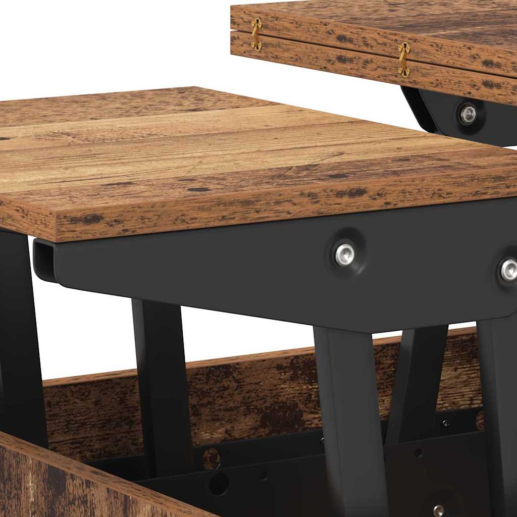 Τραπεζάκι σαλονιού Παλιό Ξύλο 55 x 54,5 x 45 εκ - Pakobazaar