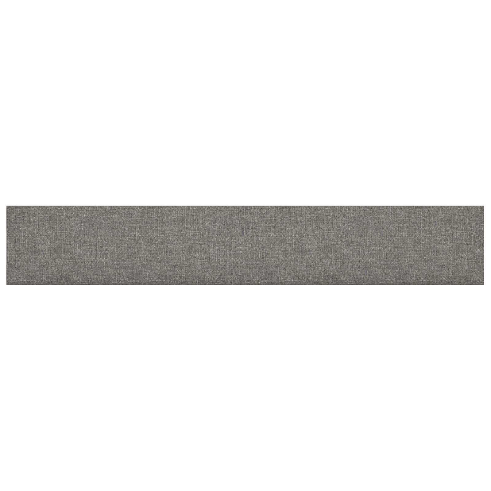 Κεφαλάρι Τοίχου 12 pcs Ανοιχτό γκρι 90 x 15 cm ύφασμα - Pakobazaar