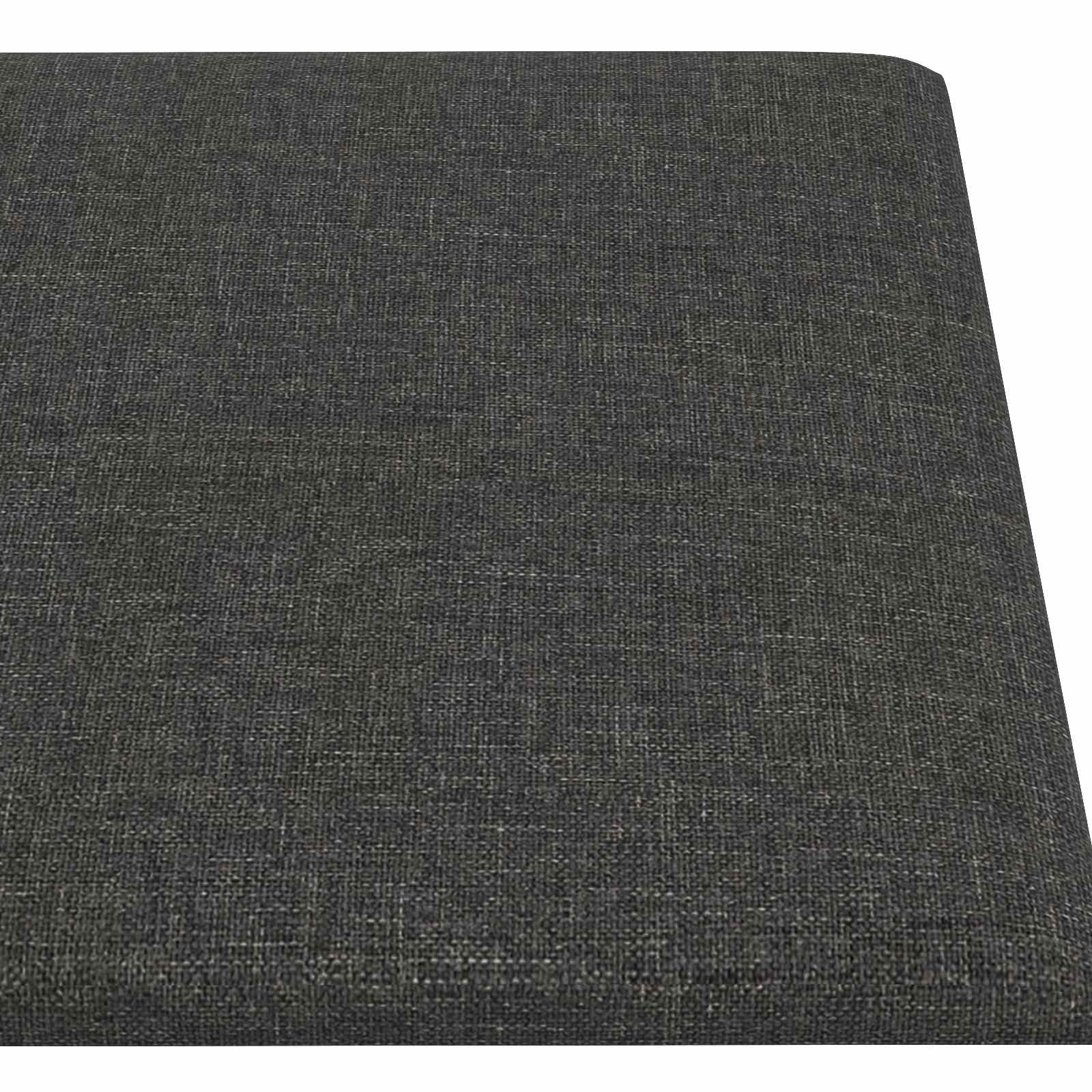 Κεφαλάρι Τοίχου 12 pcs Σκούρο Γκρι 90 x 15 cm ύφασμα - Pakobazaar