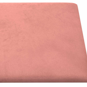 Κεφαλάρι Τοίχου 12 pcs Ροζ 90 x 15 cm Βελούδο - Pakobazaar