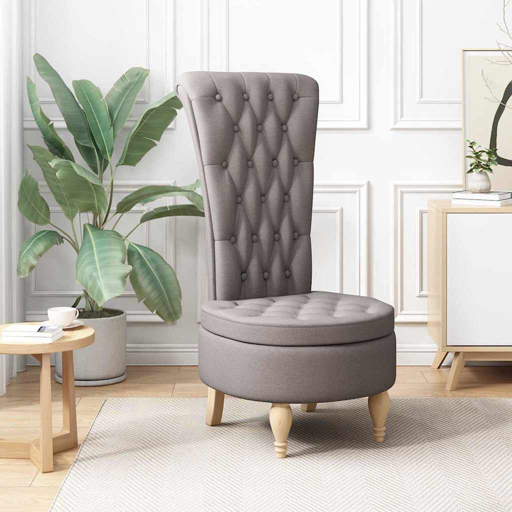 Καναπέ με κουβέρτα Taupe 56,5 x 70 x 110 εκ ύφασμα