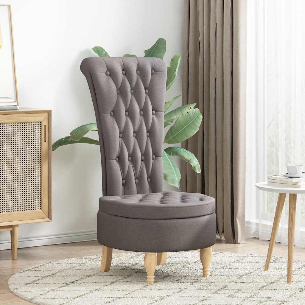 Καναπέ με κουβέρτα Taupe 56,5 x 70 x 110 εκ ύφασμα