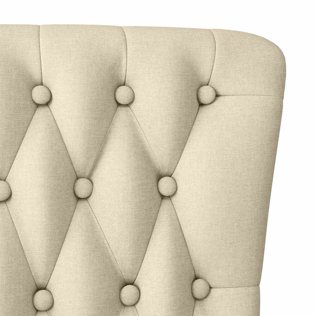 Καναπέ με κουβέρτα Κρεμ 56,5 x 70 x 110 εκ ύφασμα - Pakobazaar