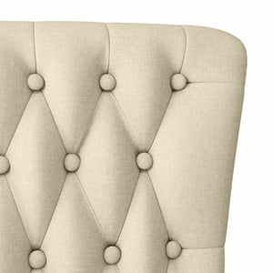 Καναπέ με κουβέρτα Κρεμ 56,5 x 70 x 110 εκ ύφασμα - Pakobazaar