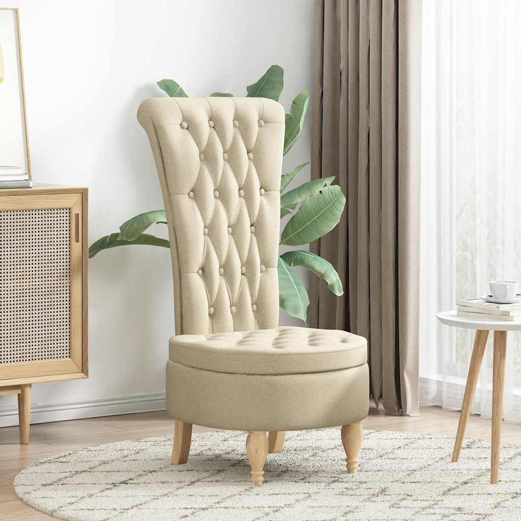 Καναπέ με κουβέρτα Κρεμ 56,5 x 70 x 110 εκ ύφασμα - Pakobazaar