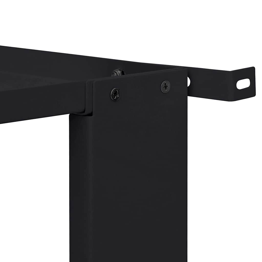 Βάση Πλυντηρίου Ρούχων 2 pcs Μαύρο 127 x 54,5 x 32,5 εκ Ατσάλι - Pakobazaar