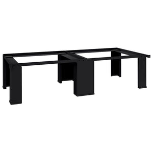 Βάση Πλυντηρίου Ρούχων 2 pcs Μαύρο 127 x 54,5 x 32,5 εκ Ατσάλι - Pakobazaar
