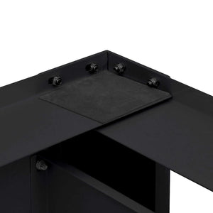 Βάση Πλυντηρίου Ρούχων 2 pcs Μαύρο 127 x 54,5 x 32,5 εκ Ατσάλι - Pakobazaar