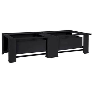 Βάση Πλυντηρίου Ρούχων 2 pcs Μαύρο 127 x 54,5 x 32,5 εκ Ατσάλι - Pakobazaar