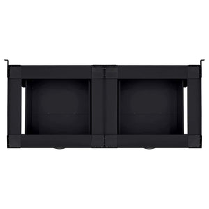 Βάση Πλυντηρίου Ρούχων 2 pcs Μαύρο 127 x 54,5 x 32,5 εκ Ατσάλι - Pakobazaar