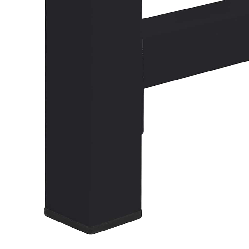 Βάση Πλυντηρίου Ρούχων 2 pcs Μαύρο 120 x 56 x 52 εκ Ατσάλι - Pakobazaar