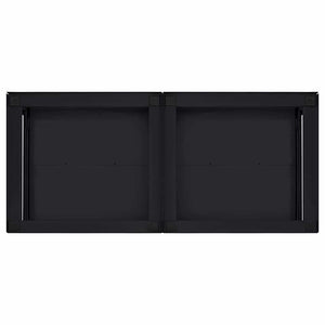 Βάση Πλυντηρίου Ρούχων 2 pcs Μαύρο 120 x 56 x 52 εκ Ατσάλι - Pakobazaar