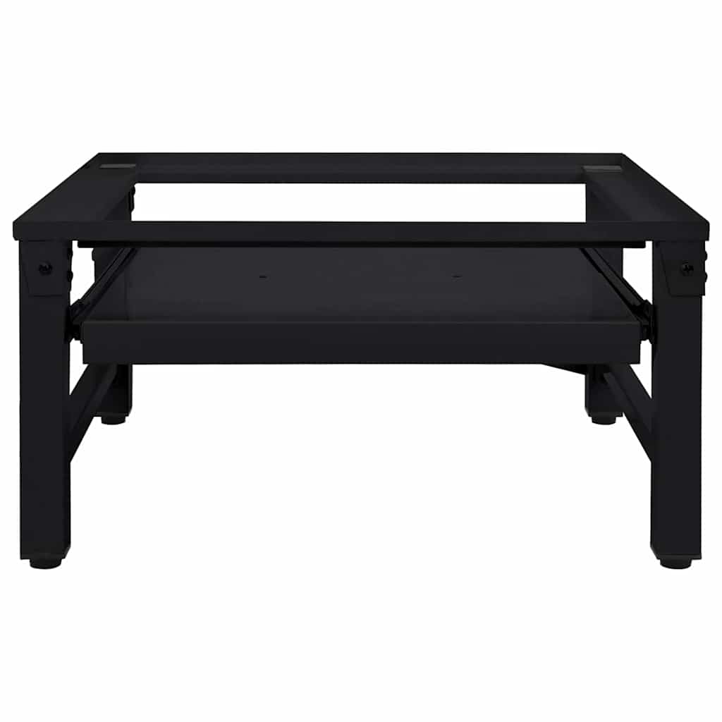 Βάση Πλυντηρίου Ρούχων Μαύρο 62 x 60,5 x 32,5 εκ Ατσάλι - Pakobazaar