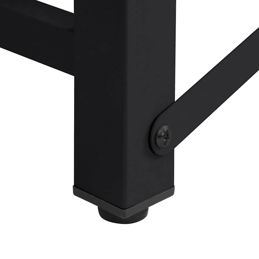 Βάση Πλυντηρίου Ρούχων 2 pcs Μαύρο 124,5 x 61,5 x 32,5 εκ - Pakobazaar