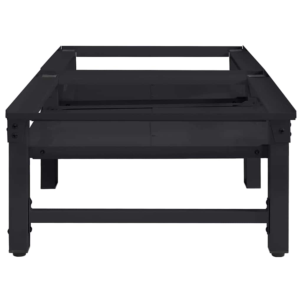 Βάση Πλυντηρίου Ρούχων 2 pcs Μαύρο 124,5 x 61,5 x 32,5 εκ - Pakobazaar