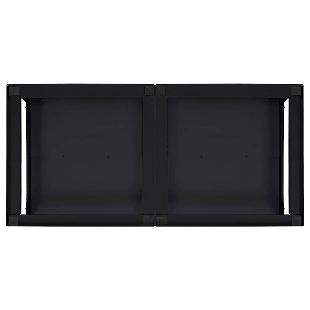 Βάση Πλυντηρίου Ρούχων 2 pcs Μαύρο 124,5 x 61,5 x 32,5 εκ - Pakobazaar