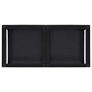Βάση Πλυντηρίου Ρούχων 2 pcs Μαύρο 124,5 x 61,5 x 32,5 εκ - Pakobazaar