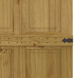Πόρτα αχυρώνα Corona Μέλι Καφέ 70 x 210 cm Μασίφ Ξύλο Πεύκου - Pakobazaar