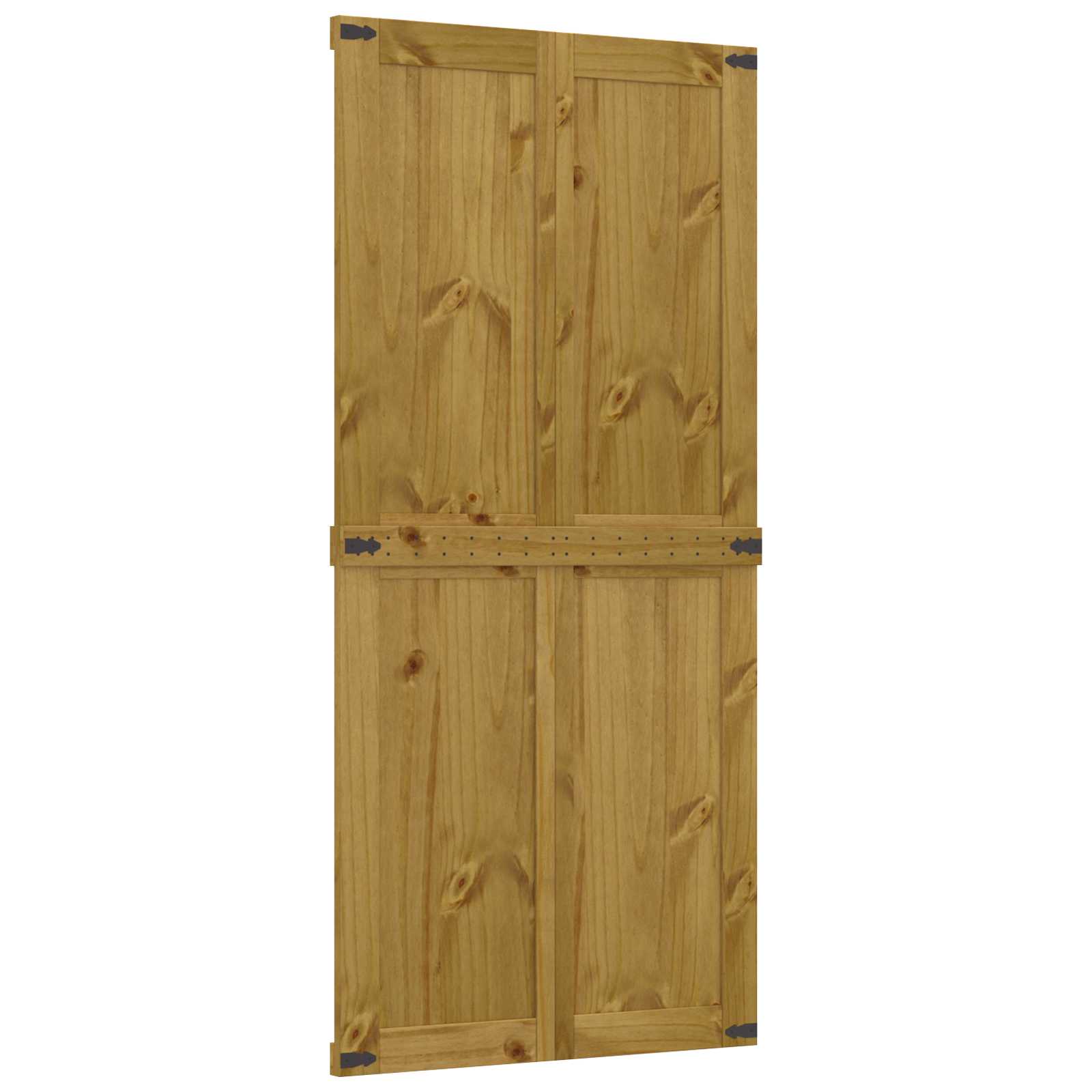Πόρτα αχυρώνα Corona Μέλι Καφέ 90 x 210 cm Μασίφ Ξύλο Πεύκου - Pakobazaar