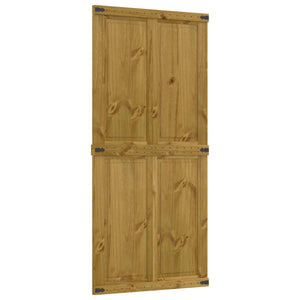 Πόρτα αχυρώνα Corona Μέλι Καφέ 90 x 210 cm Μασίφ Ξύλο Πεύκου - Pakobazaar