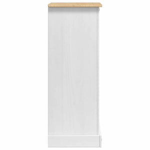 Κομοδίνο Corona Λευκό 53 x 39 x 103 cm Στερεά ξυλεία πεύκου - Pakobazaar