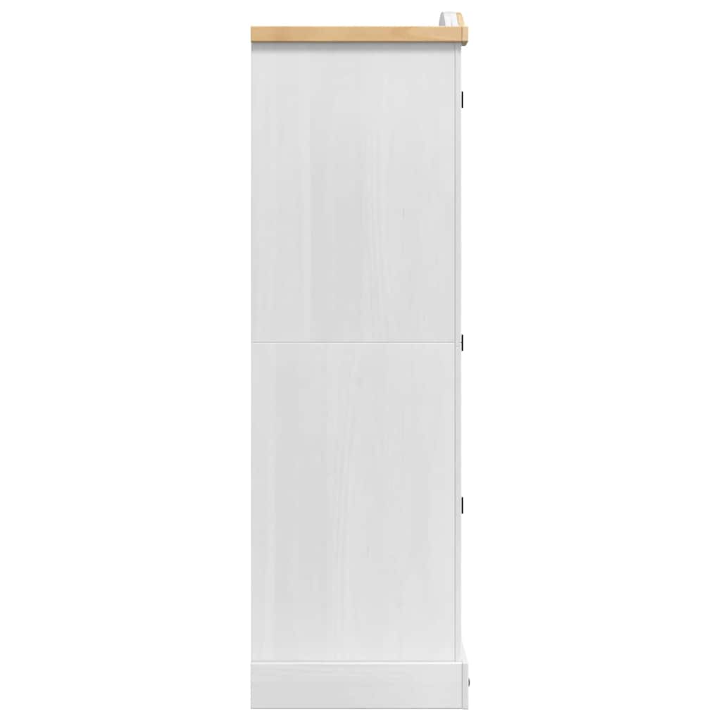 Ντουλάπι Corona Λευκό 101 x 52 x 170 εκ Στερεά ξυλεία πεύκου - Pakobazaar