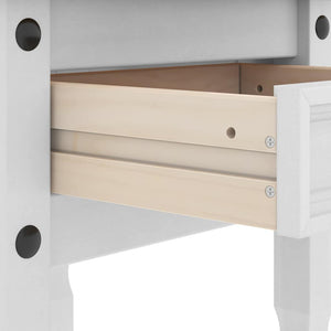 End Table με συρτάρι Corona Λευκό 50 x 50 x 50 εκατοστά - Pakobazaar