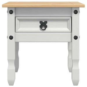 End Table με συρτάρι Corona Λευκό 50 x 50 x 50 εκατοστά - Pakobazaar