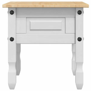 End Table με συρτάρι Corona Λευκό 50 x 50 x 50 εκατοστά - Pakobazaar