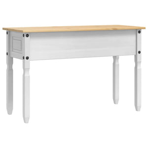 End Table Corona Λευκό 115 x 46 x 73 εκ Στερεά ξυλεία πεύκου - Pakobazaar