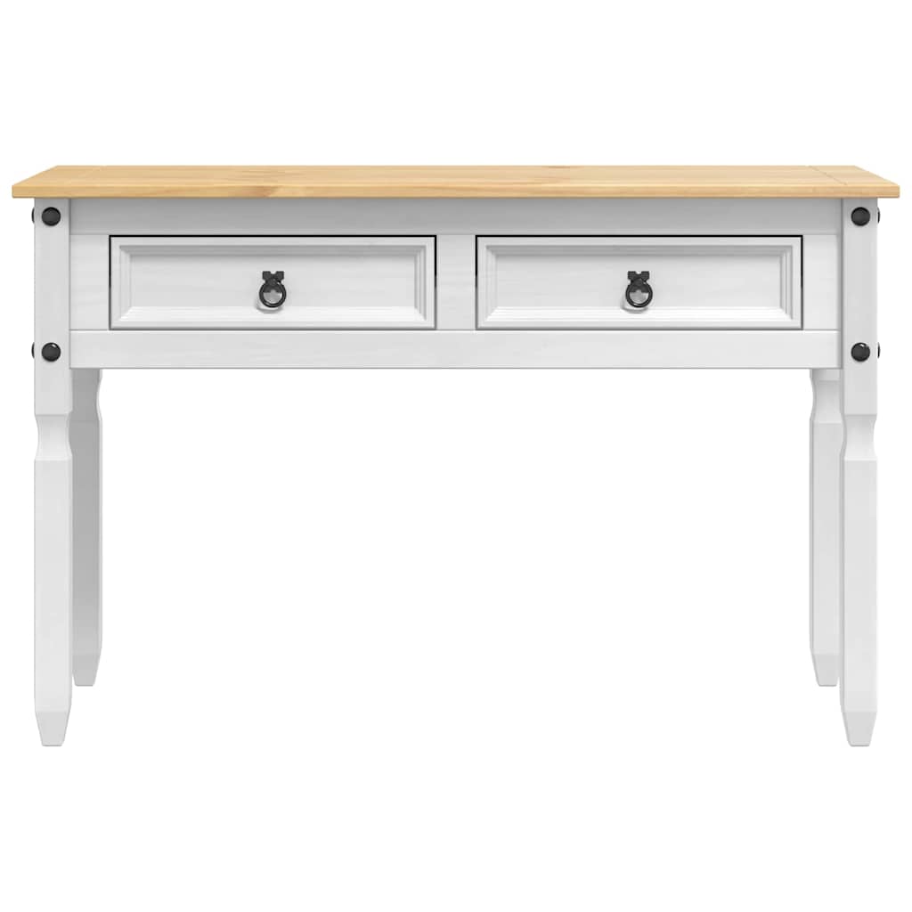 End Table Corona Λευκό 115 x 46 x 73 εκ Στερεά ξυλεία πεύκου - Pakobazaar