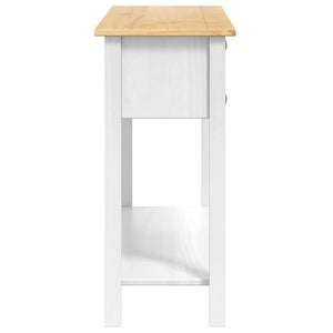 End Table Corona Λευκό 114 x 34,5 x 73 εκ. Στερεά ξυλεία πεύκου - Pakobazaar