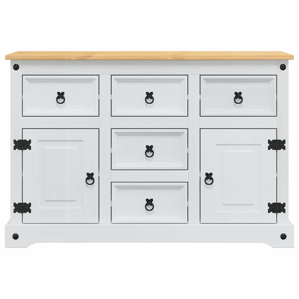 Αποθηκευτικές Κάσες με συρτάρι Corona Λευκό 112 x 40 x 75 εκ. - Pakobazaar