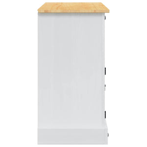 Αποθηκευτικές Κάσες με συρτάρι Corona Λευκό 112 x 40 x 75 εκ. - Pakobazaar