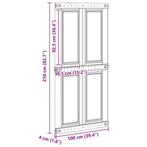Πόρτα Corona Λευκό 100 x 210 cm Επεξεργασμένο ξύλο - Pakobazaar