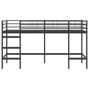Κρεβάτι κουκέτας για παιδιά Μαύρο 90 x 200 cm Ατσάλι - Pakobazaar