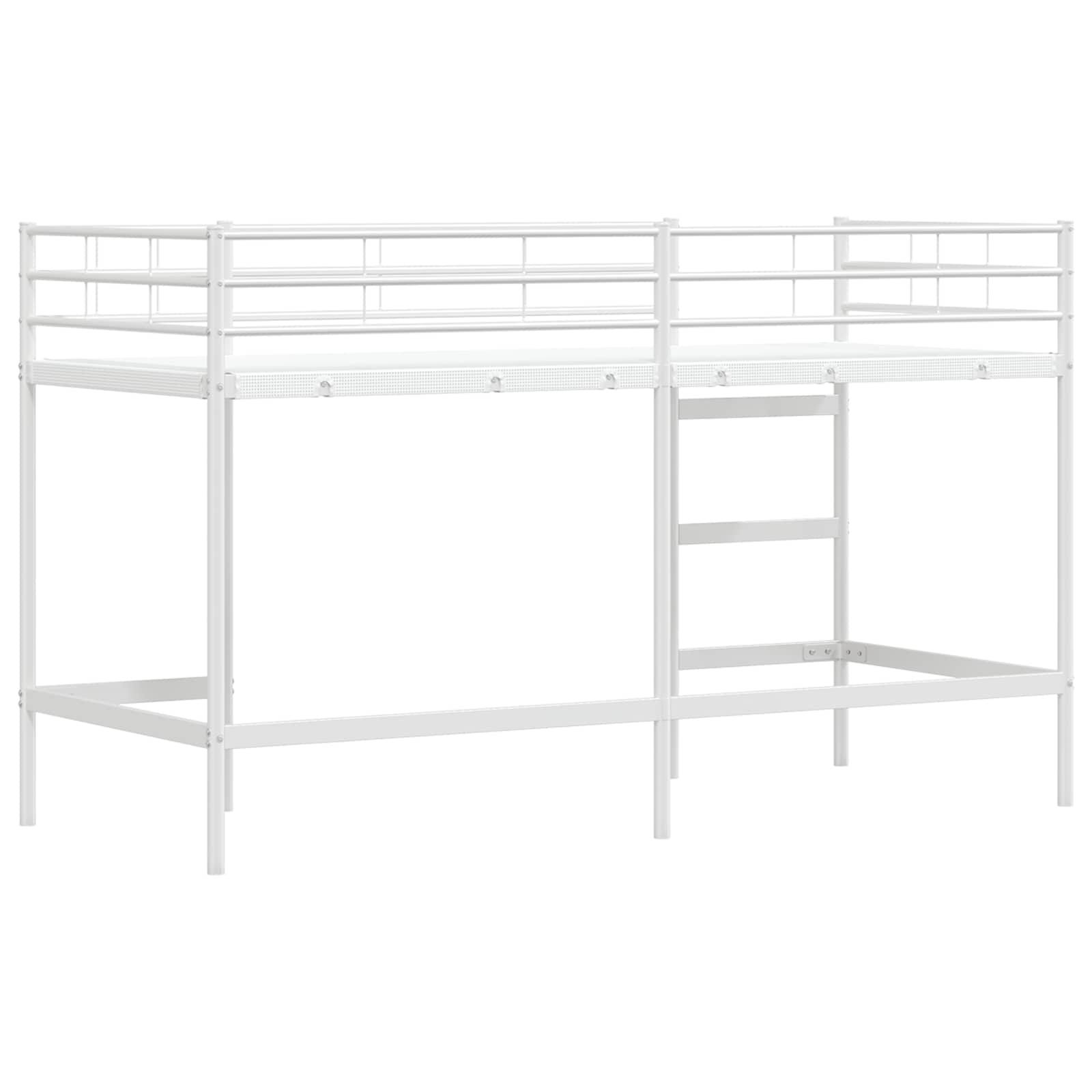 Κρεβάτι κουκέτας για παιδιά Λευκό 90 x 190 cm Ατσάλι - Pakobazaar