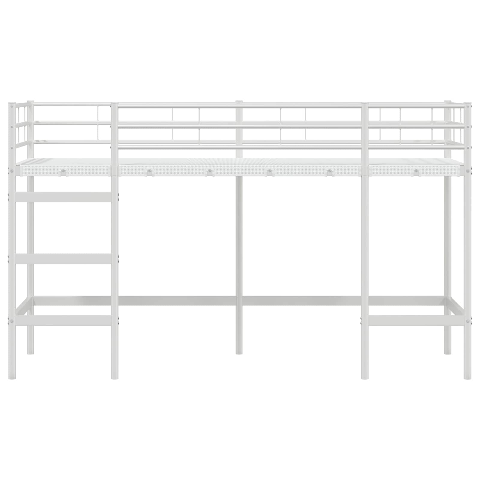 Κρεβάτι κουκέτας για παιδιά Λευκό 90 x 190 cm Ατσάλι - Pakobazaar