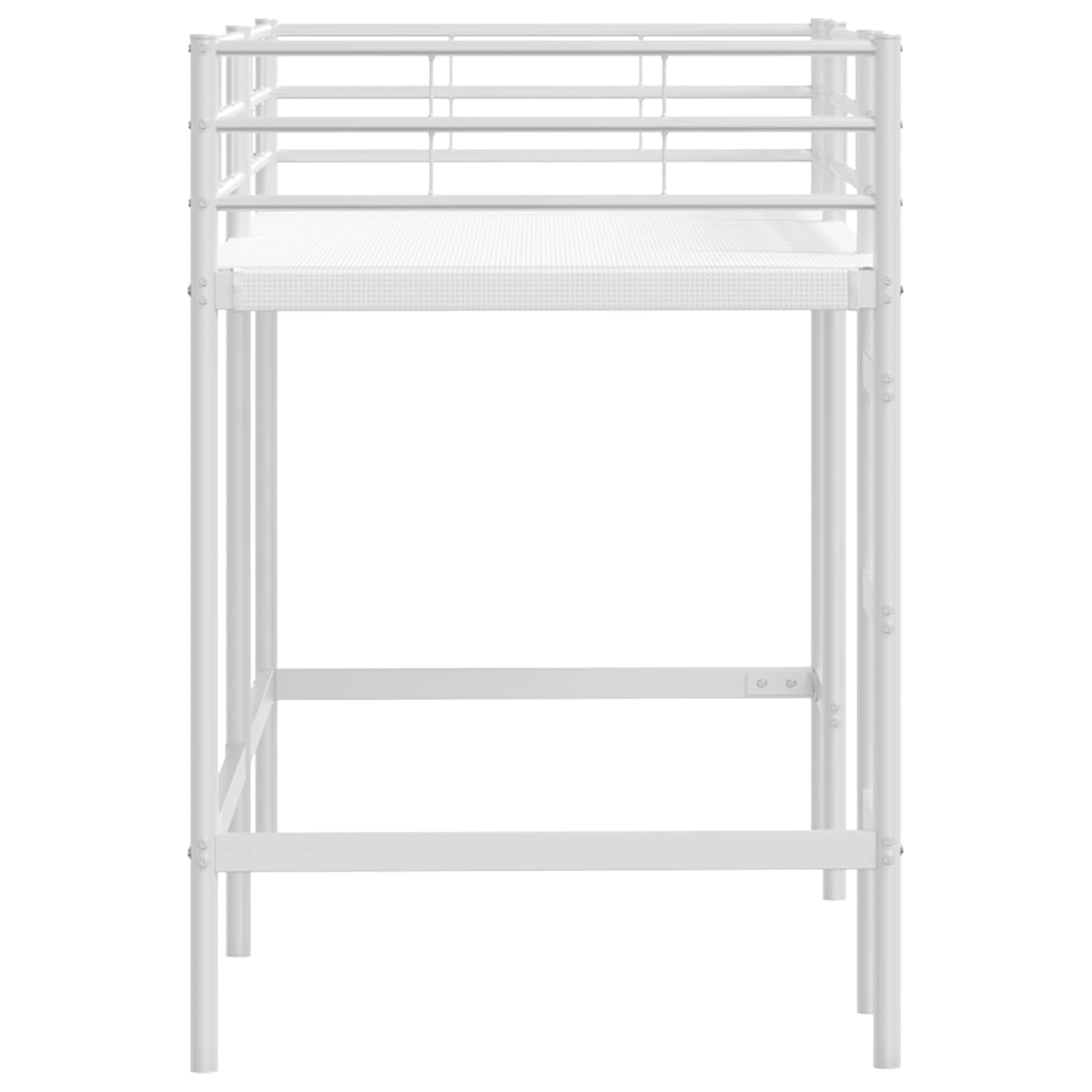 Κρεβάτι κουκέτας για παιδιά Λευκό 99,5 x 190 εκ. Ατσάλι - Pakobazaar