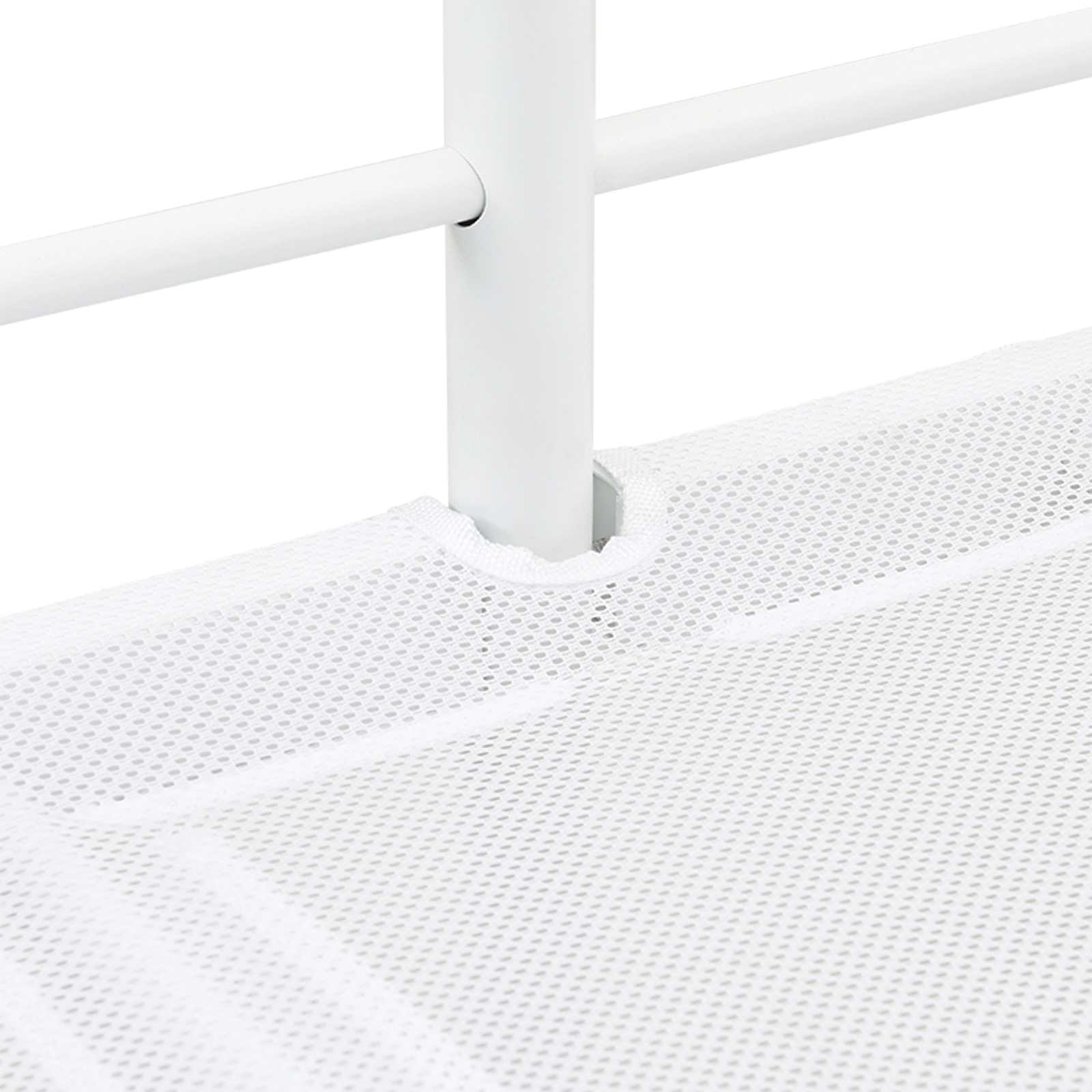 Κρεβάτι κουκέτας για παιδιά Λευκό 99,5 x 200 εκ. Ατσάλι - Pakobazaar