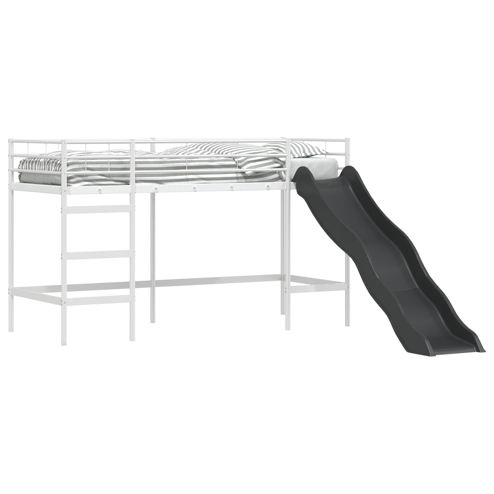 Κουκέτα για παιδιά με τσουλήθρα Άσπρο και Ανθρακί - Pakobazaar