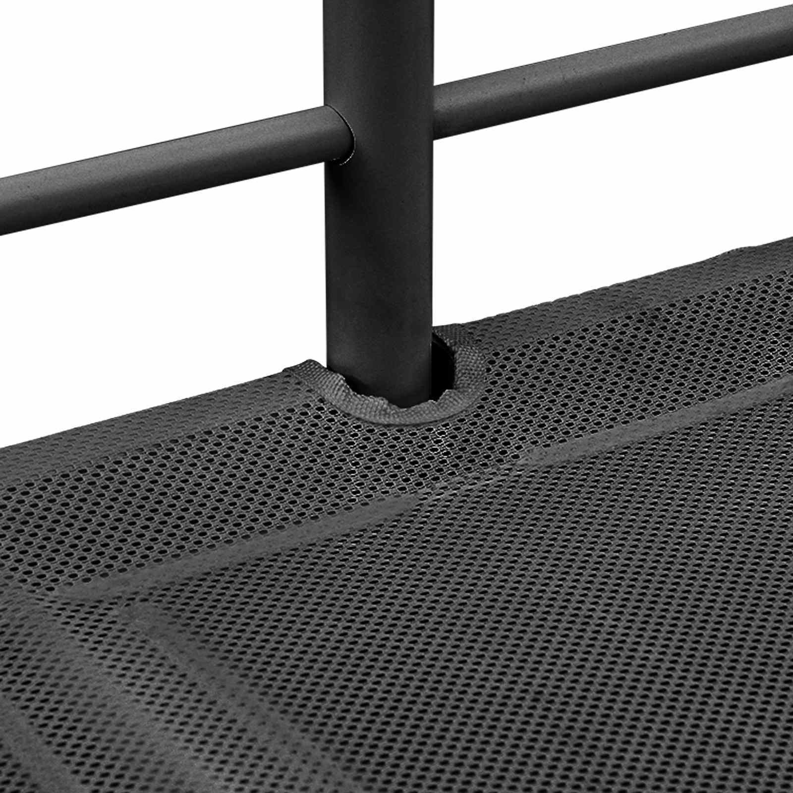 Κρεβάτι κουκέτας για παιδιά Μαύρο 90 x 200 cm Μέταλλο - Pakobazaar