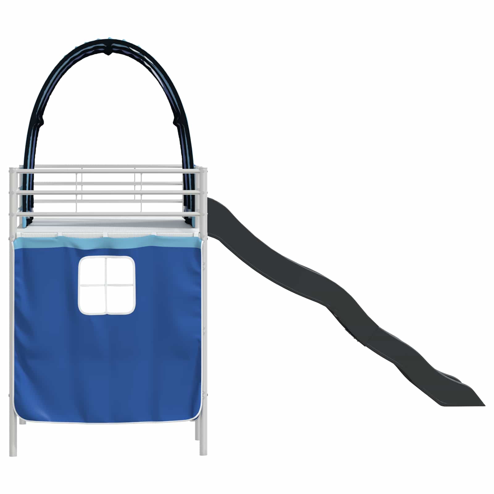 Κρεβάτι κουκέτας για παιδιά Λευκό και Μπλε 90 x 190 cm Μέταλλο - Pakobazaar