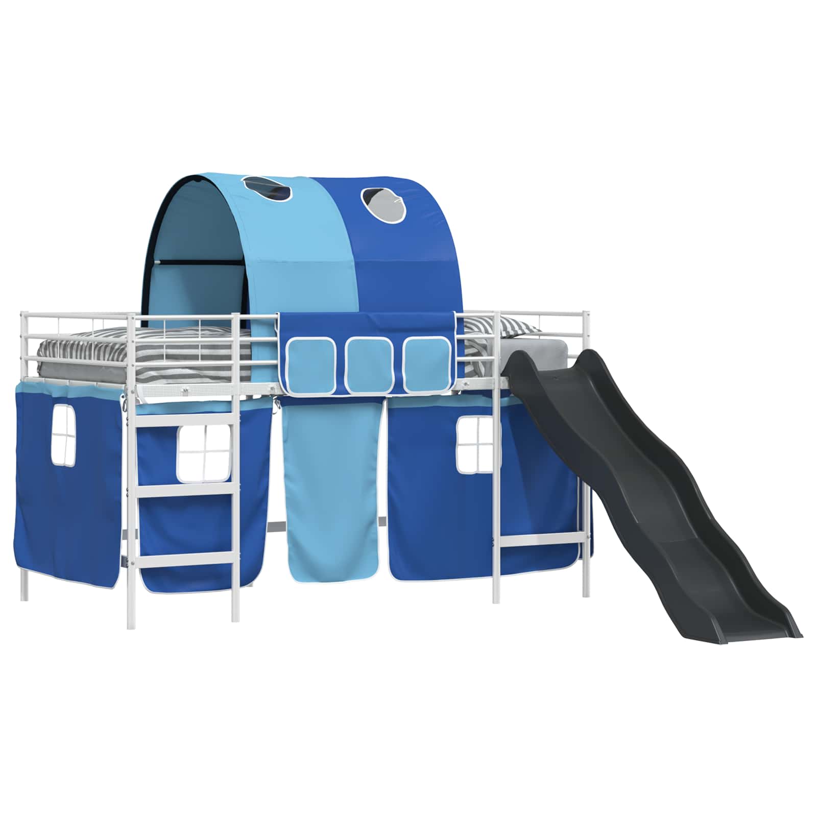 Κρεβάτι κουκέτας για παιδιά Λευκό και Μπλε 99,5 x 200 εκ. - Pakobazaar