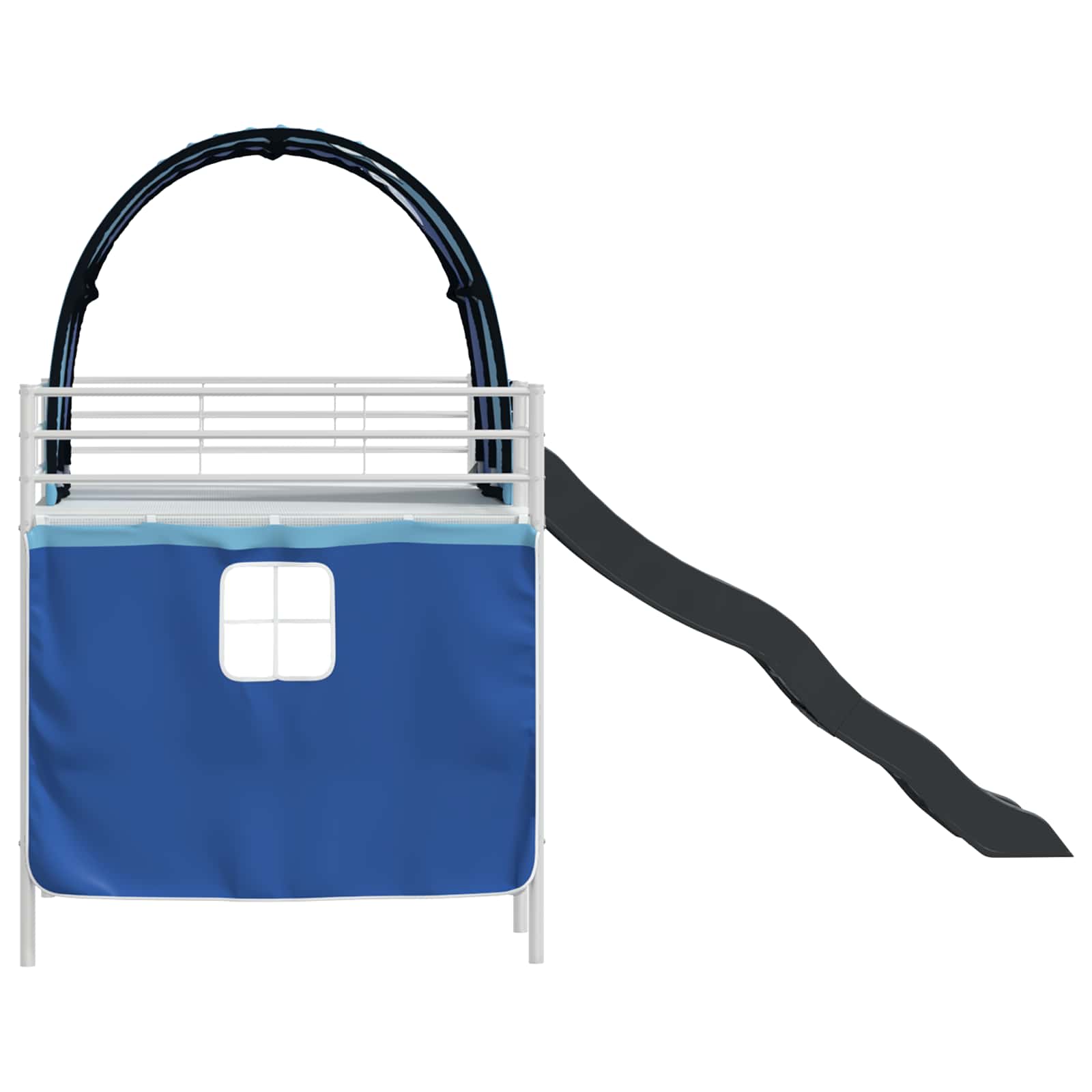 Κρεβάτι κουκέτας για παιδιά Λευκό και Μπλε 99,5 x 200 εκ. - Pakobazaar