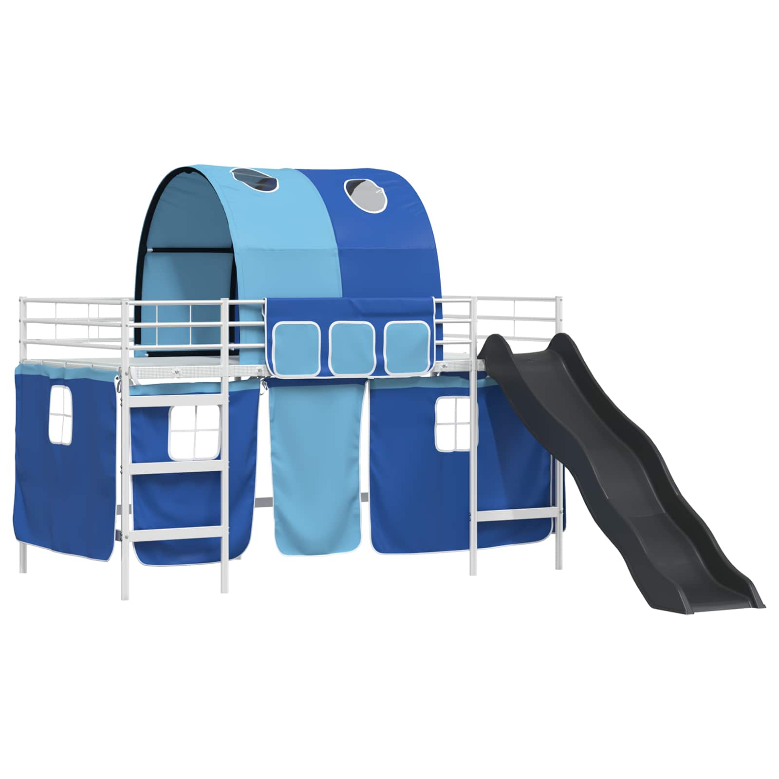 Κρεβάτι κουκέτας για παιδιά Λευκό και Μπλε 107 x 200 εκ. - Pakobazaar