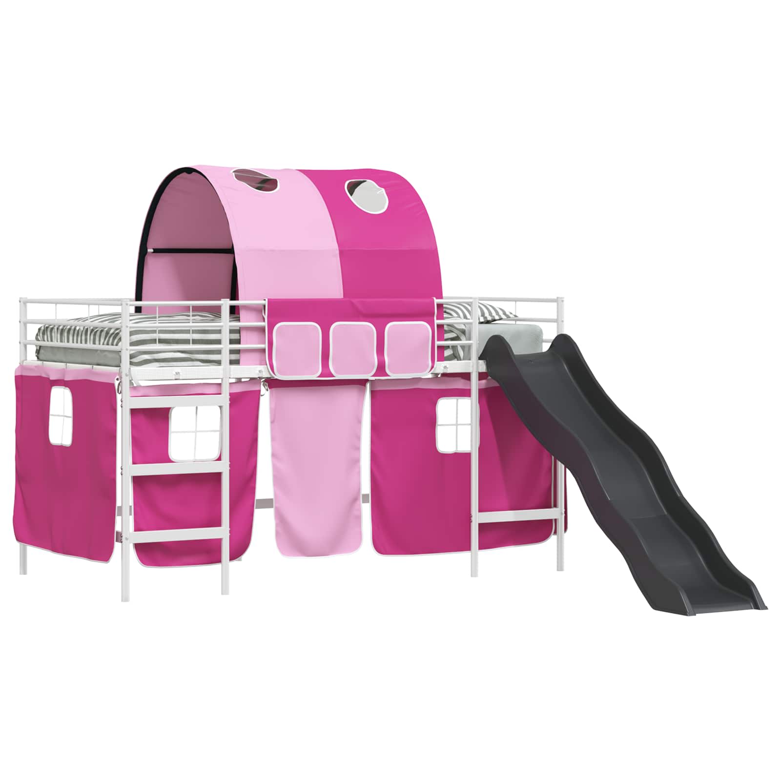 Κρεβάτι κουκέτας για παιδιά Λευκό και Ρόζ 79,5 x 200 εκ. - Pakobazaar