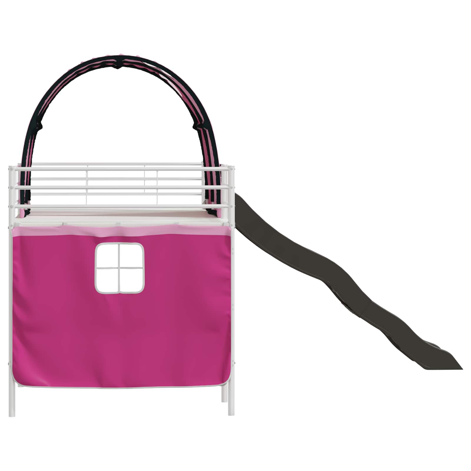 Κρεβάτι κουκέτας για παιδιά Λευκό και Ρόζ 79,5 x 200 εκ. - Pakobazaar