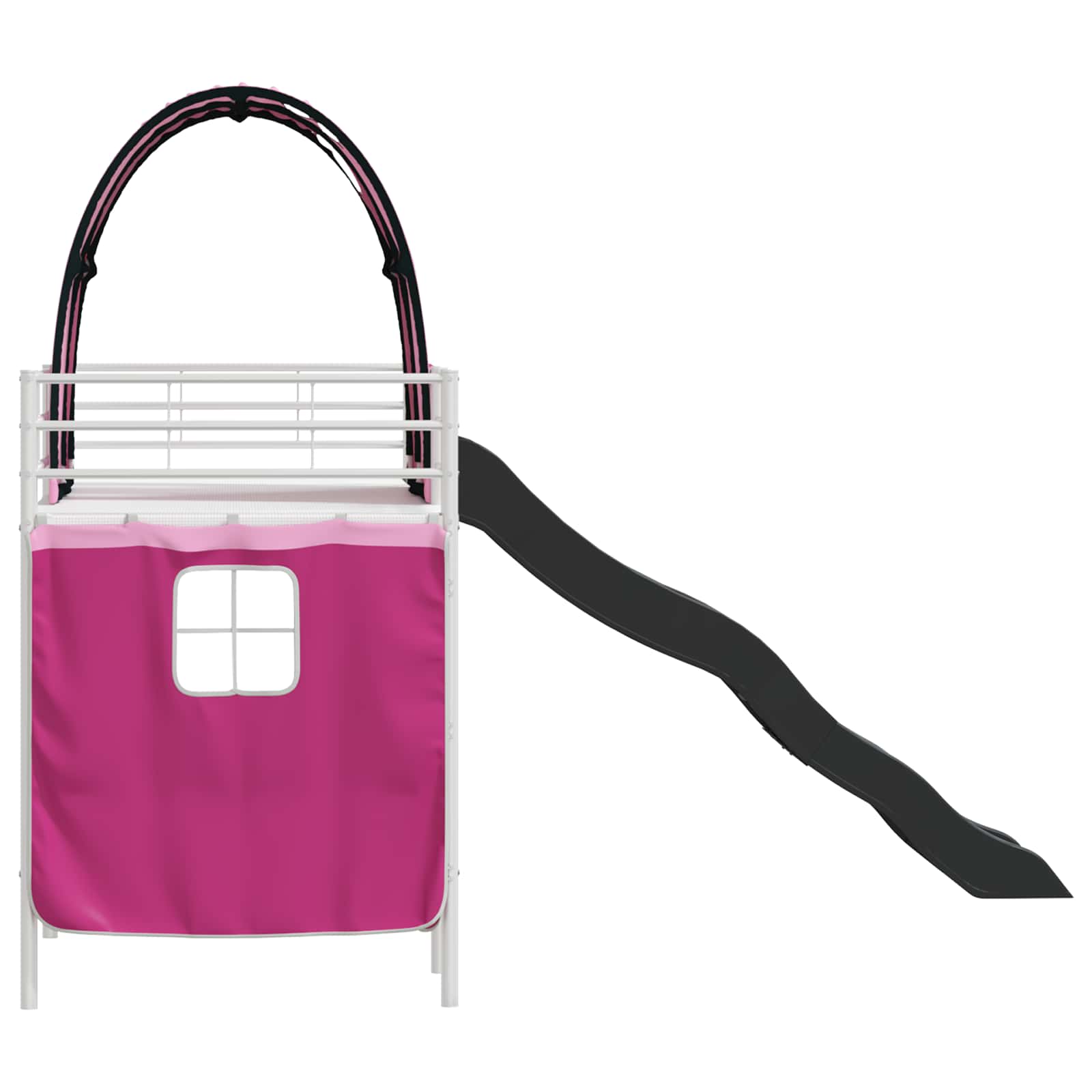 Κρεβάτι κουκέτας για παιδιά Λευκό και Ρόζ 99,5 x 190 εκ. - Pakobazaar